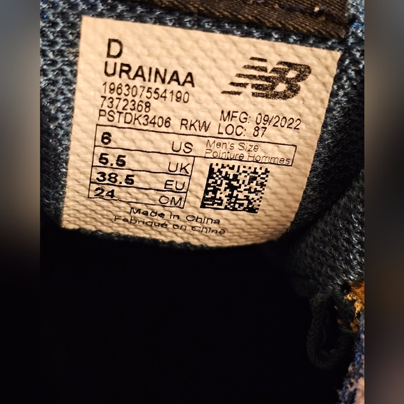 New Balance Boots URAINAA vibram outsoles Tan / Blue size 6 mens - Picture 2 of 6